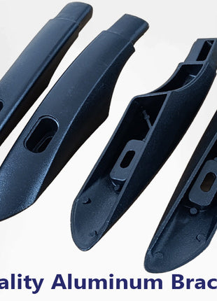 Volkswagen Id. Buzz Uzun Şase Araç Üstü Alüminyum Tavan Yan Rayları Plus Serisi - Siyah