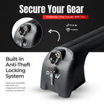 Fiat Palio Weekend 1997-2000 Araç Üstü Alüminyum Tavan Yan Rayları Plus Serisi - Siyah