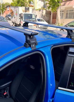 Ford Focus Hb (C346) 2011-2018 Oluksuz Üst Tavan Portbagaj Taşıyıcı Ara Atkısı Toros Serisi Pro 4 Siyah
