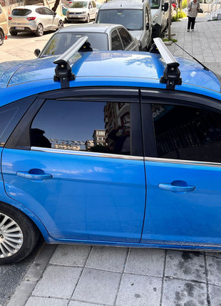 Ford Focus Hb (C346) 2011-2018 Oluksuz Üst Tavan Portbagaj Taşıyıcı Ara Atkısı Toros Serisi Pro 4 Siyah