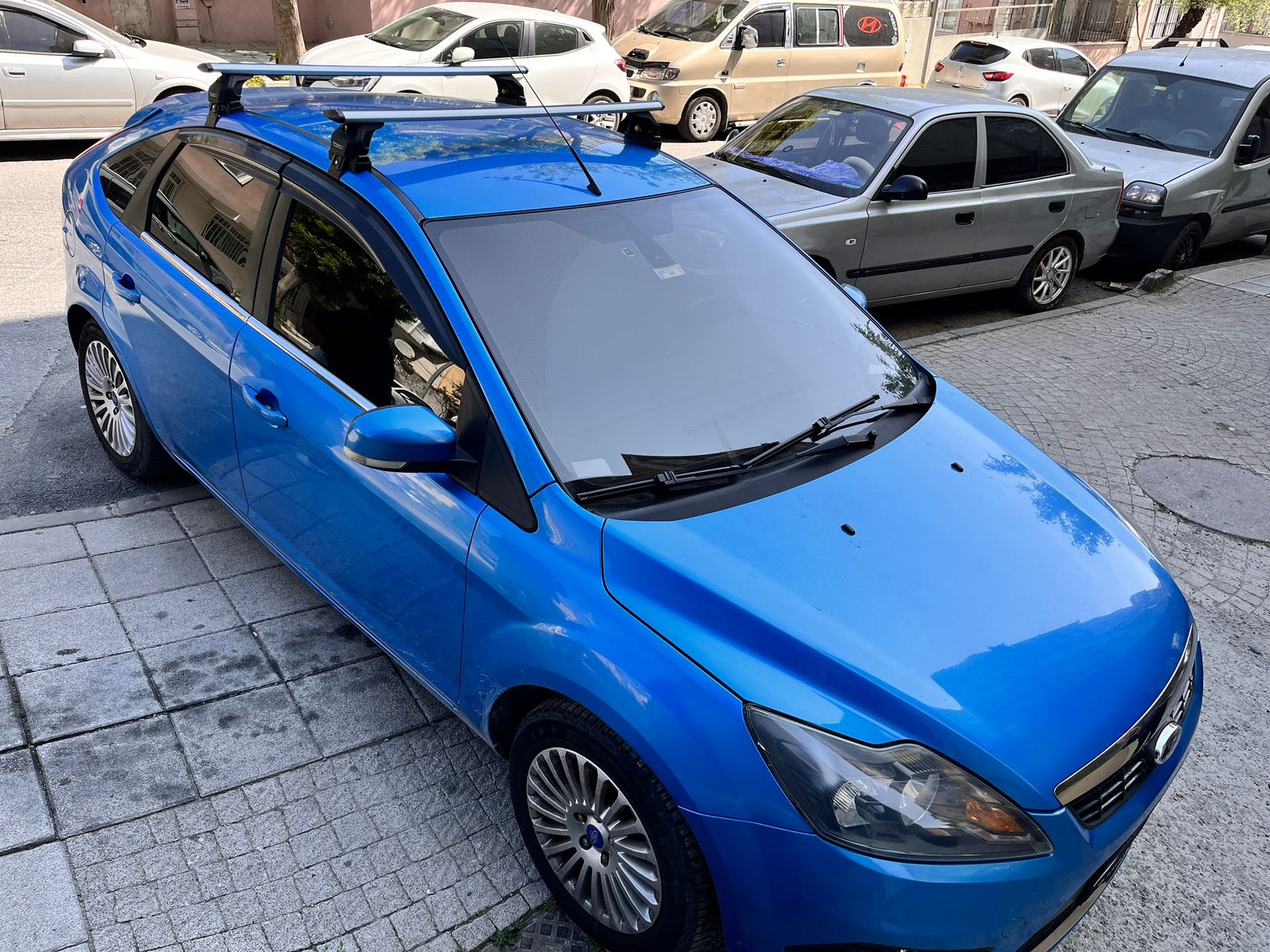 Ford Focus Hb (C346) 2011-2018 Oluksuz Üst Tavan Portbagaj Taşıyıcı Ara Atkısı Toros Serisi Pro 4 Gri