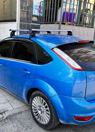 Ford Focus Hb (C346) 2011-2018 Oluksuz Üst Tavan Portbagaj Taşıyıcı Ara Atkısı Toros Serisi Pro 4 Gri