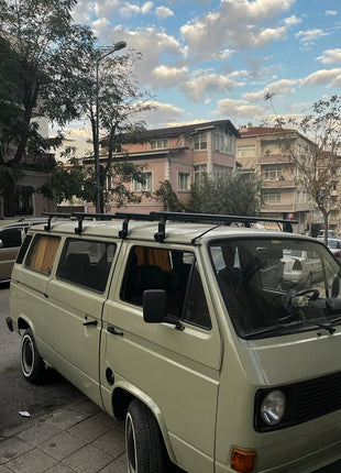 Volkswagen Transporter T3 1980-1990 Yagmur Oluklu Üst Tavan Taşıyıcı Ara Atkısı Paw Siyah 3 Adet