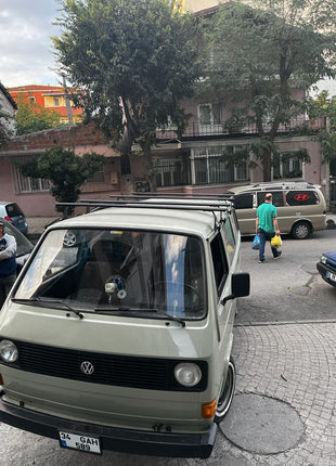 Volkswagen Transporter T3 1980-1990 Yagmur Oluklu Üst Tavan Taşıyıcı Ara Atkısı Paw Siyah 3 Adet