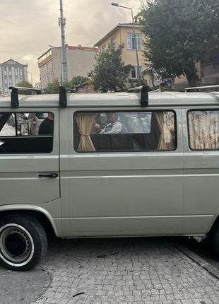 Volkswagen Transporter T3 1980-1990 Yagmur Oluklu Üst Tavan Taşıyıcı Ara Atkısı Paw Siyah 3 Adet