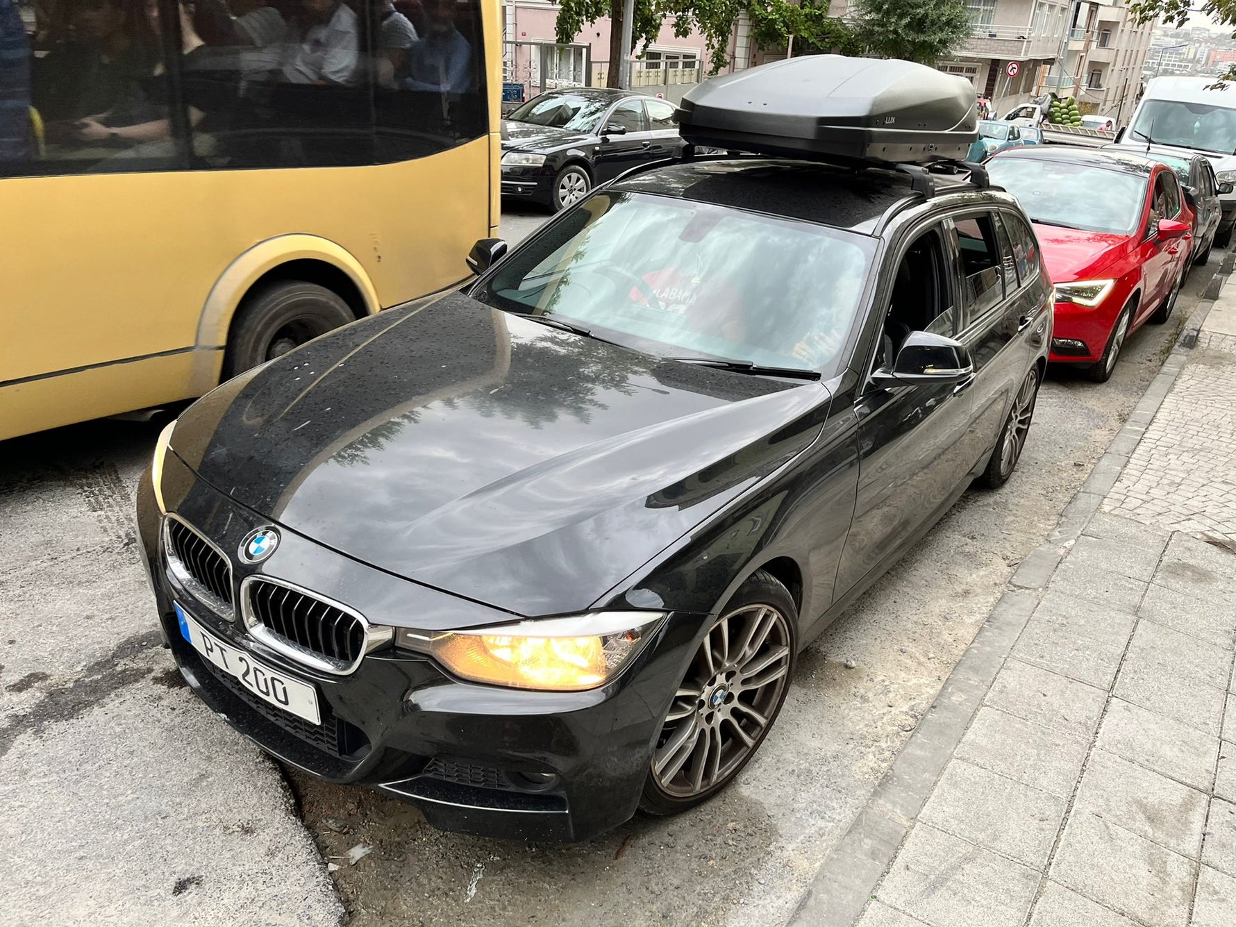 Bmw 3 Touring F31 2012-2019 Portbagaj Taşıyıcı Ara Atkisi - Ara Çubuk Paw Pro 2 Siyah