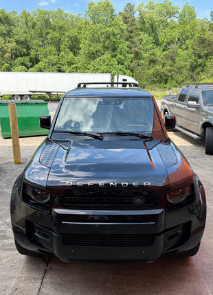 Land Rover Defender 130 2020-2025 Roof Rack Cross Bars T Slot Rail Siyah