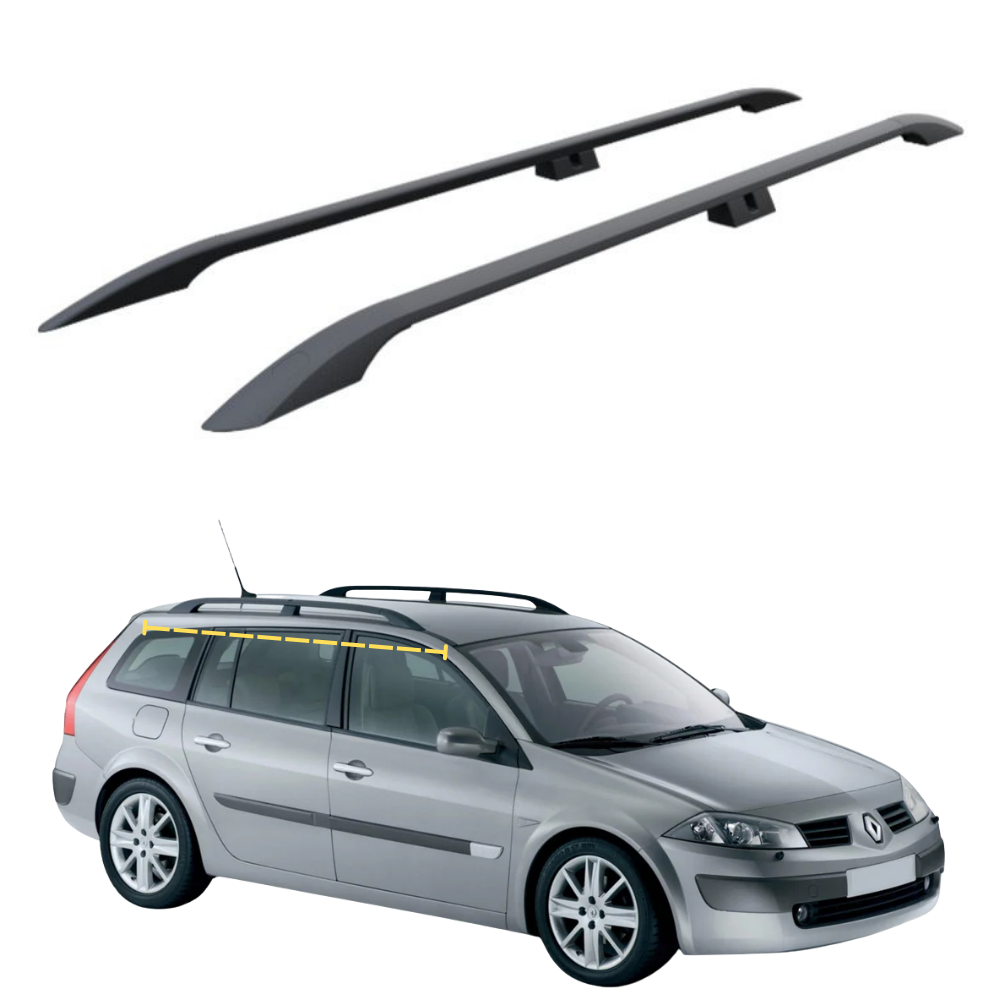 Renault Megane 2 Wagon (2002-2009) Alüminyum Tavan Yan Rayları Plus Serisi