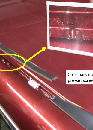 Roof Rack Cross Bars Compatible with 2012-2024 Honda CR-V Without Roof Rails Siyah