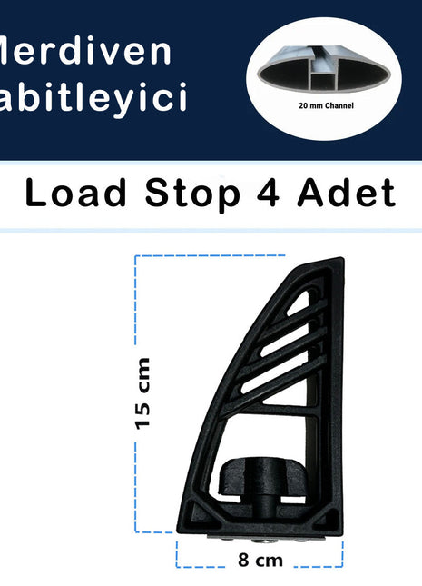 Renault Trafic X82 (2014–2025) Araç Üstü Merdiven Sabitleyici, Yük Taşıma Sistemleri Pratik Seri 3 Adet