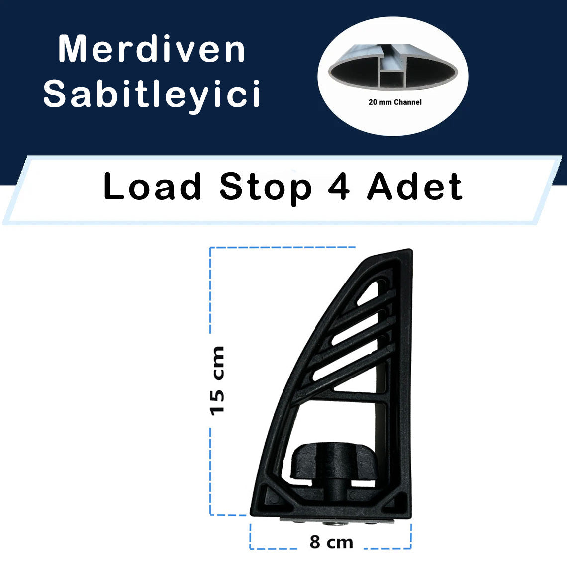 Ford Transit Connect 2024-2026 Araç Üstü Merdiven Sabitleyici, Yük Taşıma Sistemleri Pratik Serisi 3 Adet