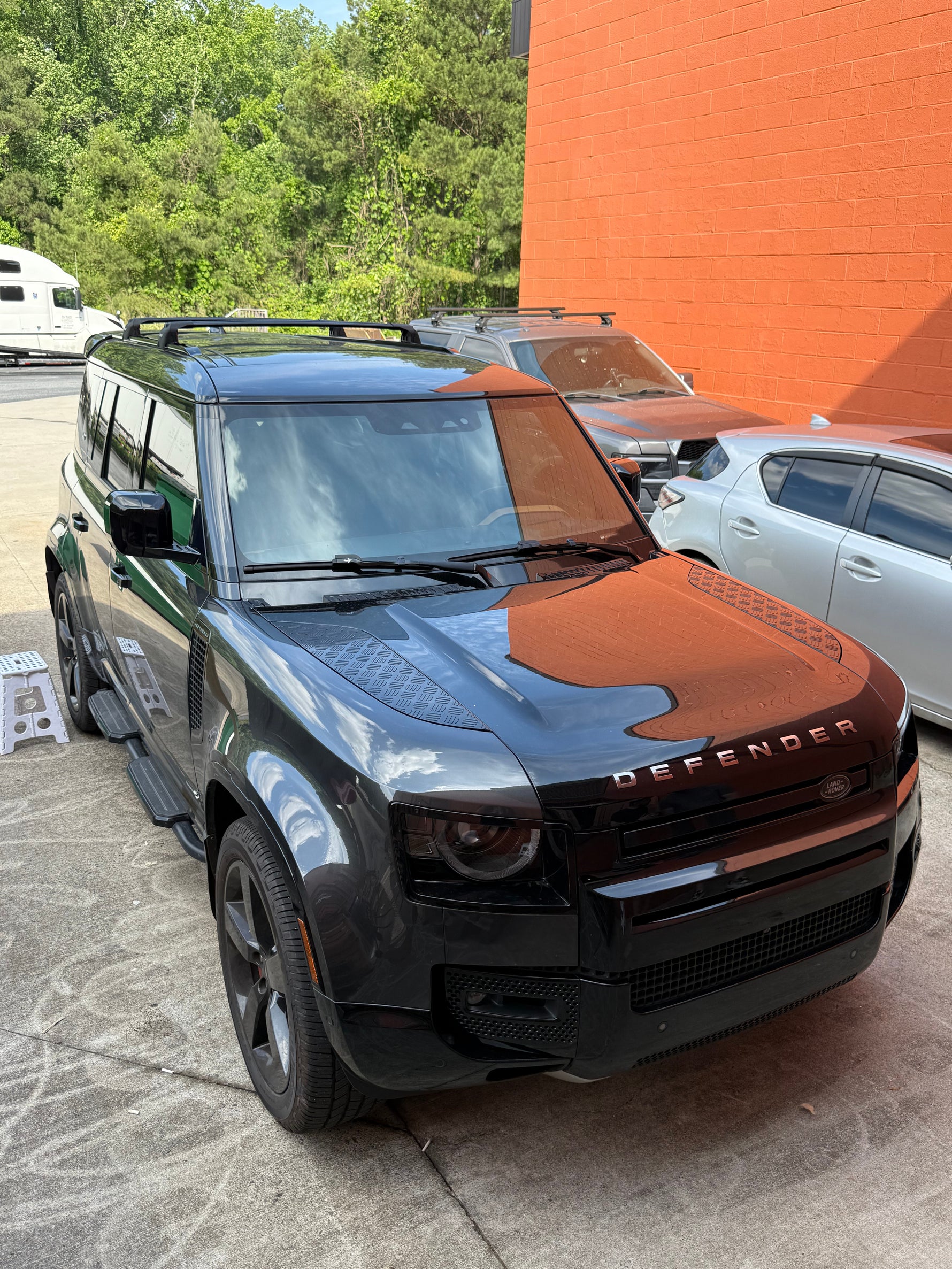 Land Rover Defender 130 2020-2025 Roof Rack Cross Bars T Slot Rail Gri