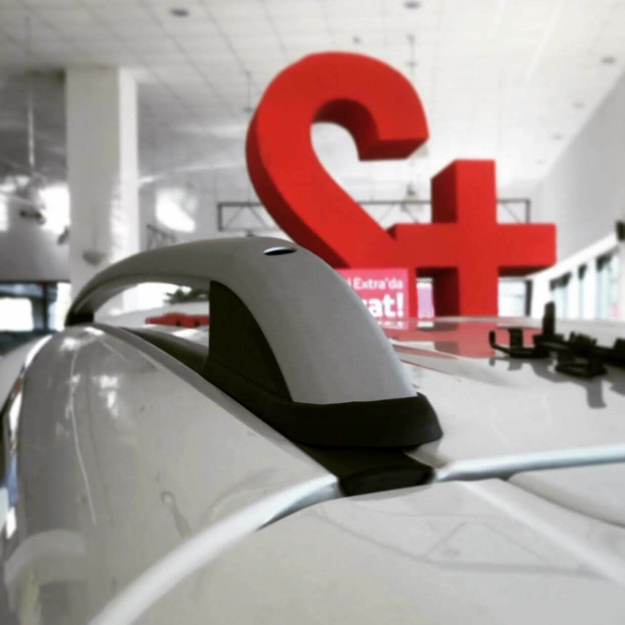 Toyota Rav 4 2013-2019 Araç Üstü Alüminyum Tavan Yan Rayları Plus Serisi - Siyah