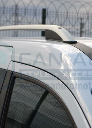 Ford Transit Connect Kısa Şase Van 2013-2024 Araç Üstü Alüminyum Tavan Yan Rayları Plus Serisi - Gri