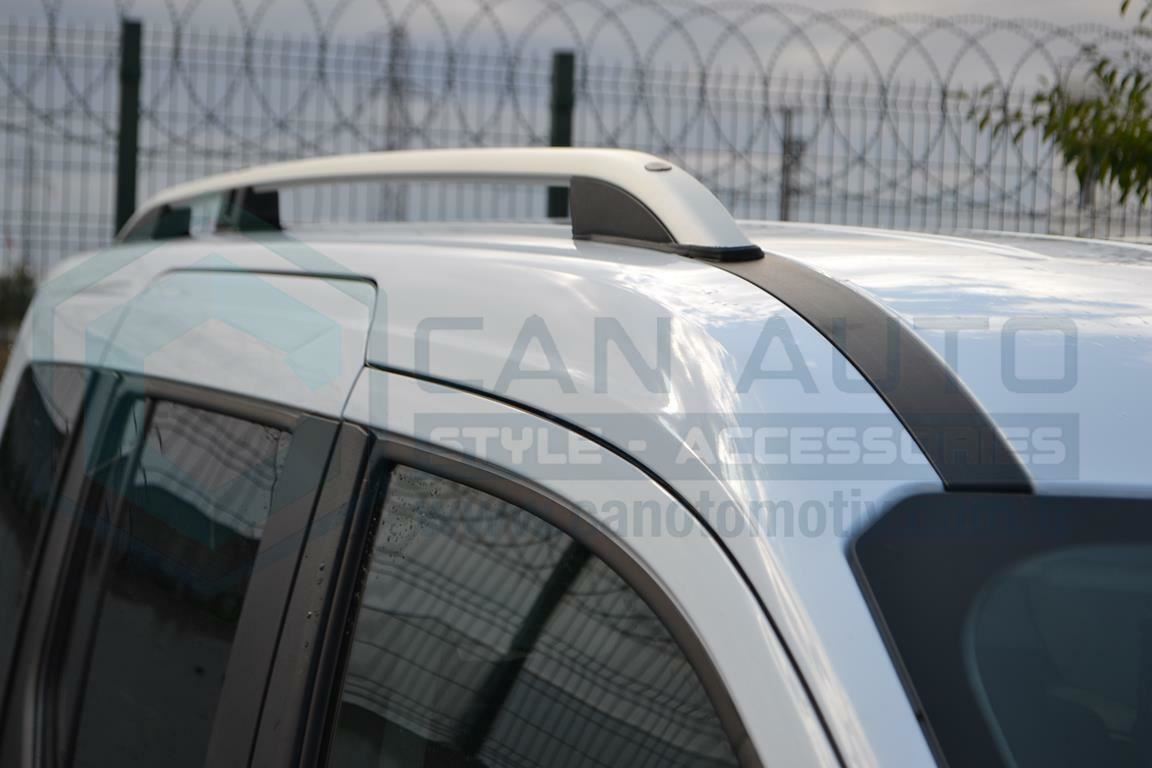 Ford Transit Connect 2013-2024 Araç Üstü Alüminyum Tavan Yan Rayları Plus Serisi Uzun Şase - Siyah