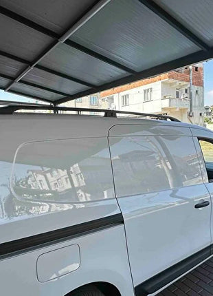 Renault Kangoo Van L2 (2021-2025) Alüminyum Tavan Rayları, Plus Serisi - Gri