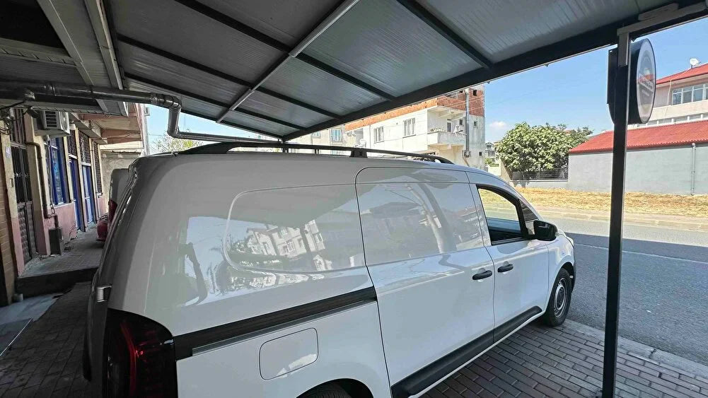 Nissan Townstar L1 2021-2025 Alüminyum Tavan Yan Rayları, Plus Serisi - Gri