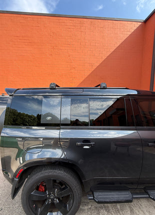 Land Rover Defender 130 2020-2025 Roof Rack Cross Bars T Slot Rail Siyah