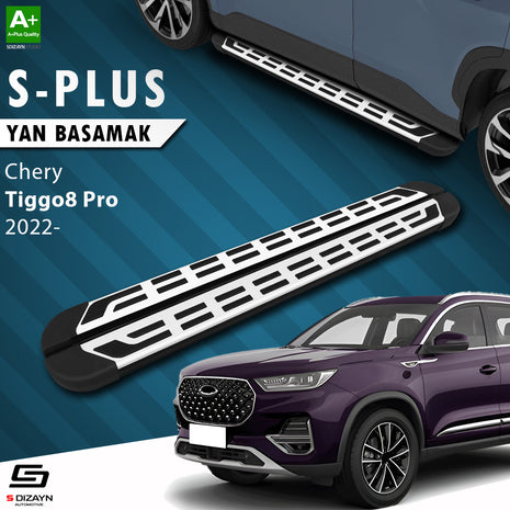 Chery Tiggo 8 Pro S-Plus Gri Yan Basamak 183 Cm Etekli 2022 Üzeri