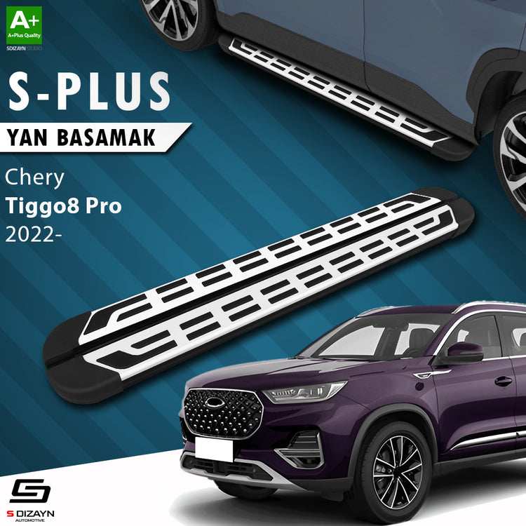 Chery Tiggo 8 Pro S-Plus Gri Yan Basamak 183 Cm Etekli 2022 Üzeri