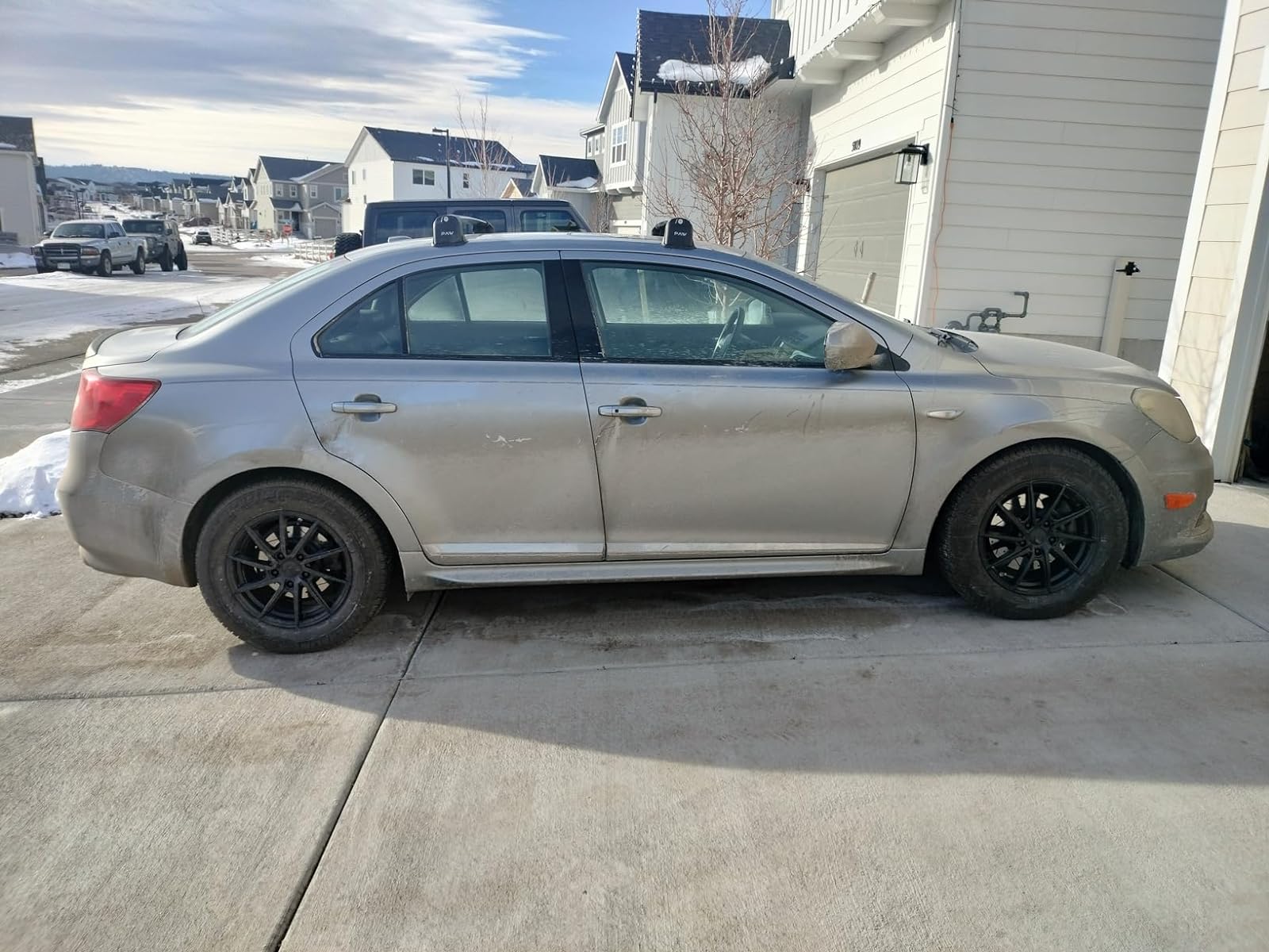 Suzuki Kizashi 2010-2013 Portbagaj Taşıyıcı Ara Atkı Aparatı Paw Pro 3 Gri