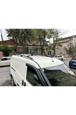 Fiat Doblo Uzun Şase 2010-2020 Van Araç Üstü Alüminyum Tavan Yan Rayları Plus Serisi - Siyah