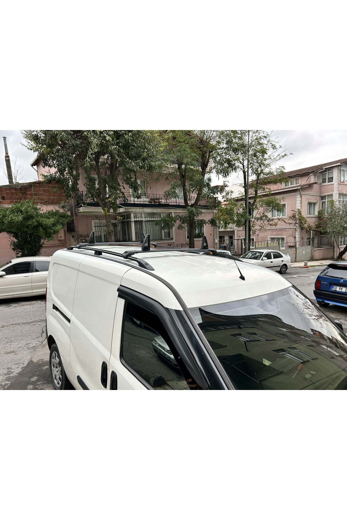 Fiat Doblo Uzun Şase 2010-2020 Van Araç Üstü Alüminyum Tavan Yan Rayları Plus Serisi - Siyah