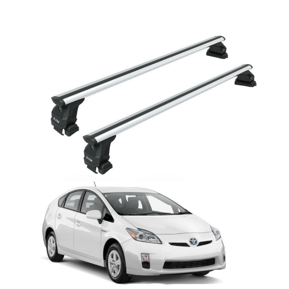 Toros Toyota Prius (2009-2012) Oluksuz Tavan Ara Atkı Portbagaj Taşıyıcı Pro 4 Gri