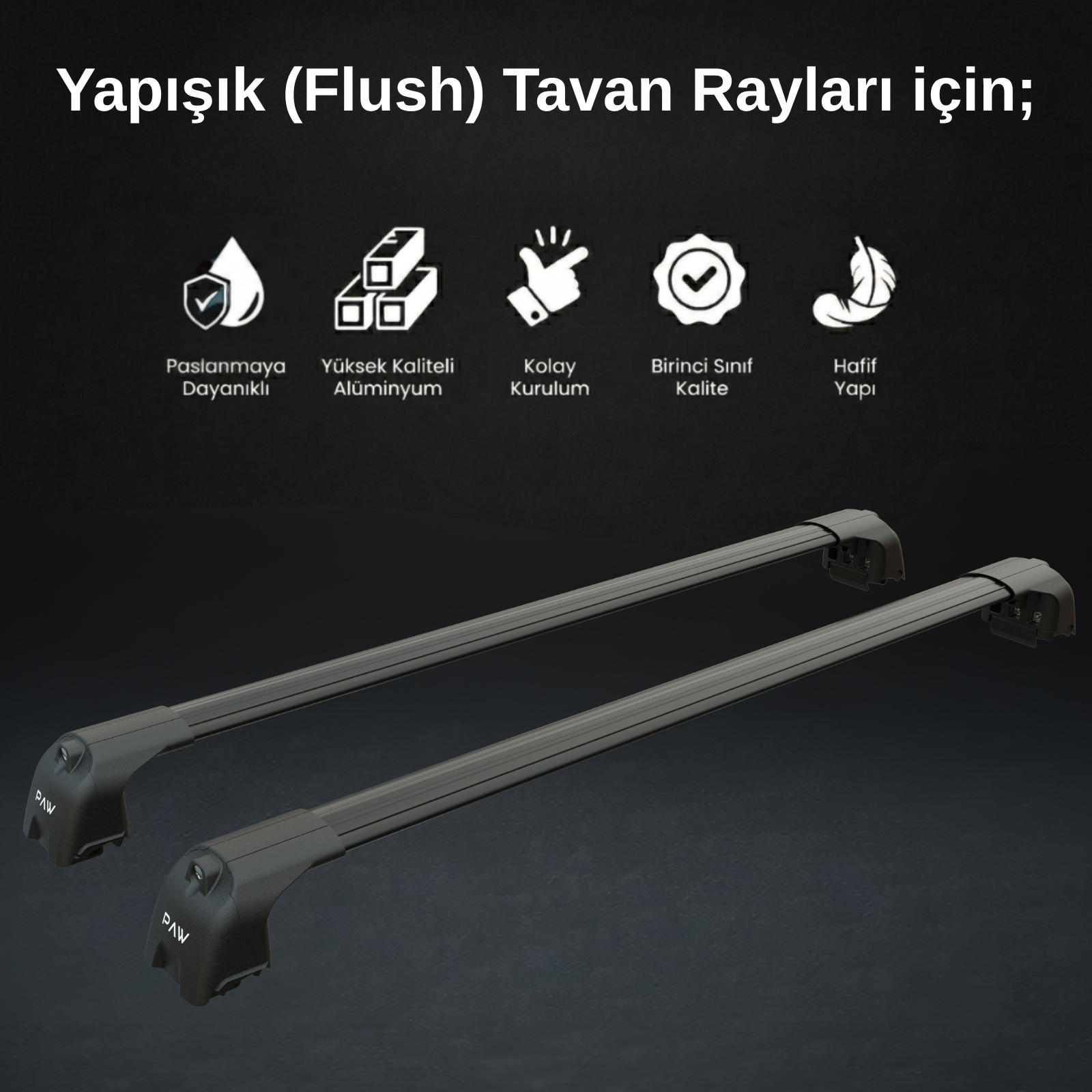 Volkswagen T-Roc Portbagaj Taşıyıcı Ara Atkisi - Ara Bar Paw Pro 2 Siyah