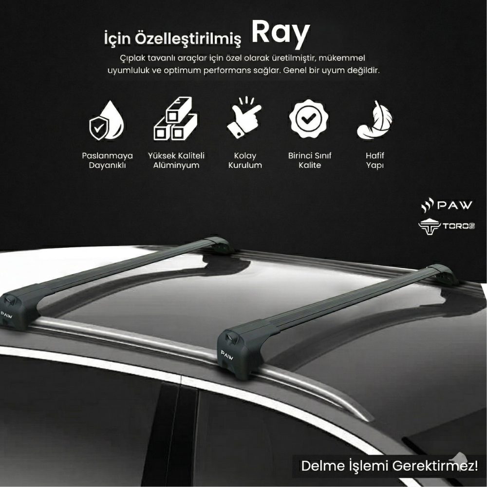 Bmw X3 G01 2018-2024 Portbagaj Taşıyıcı Ara Atkisi - Ara Çubuk Paw Pro 2 Siyah