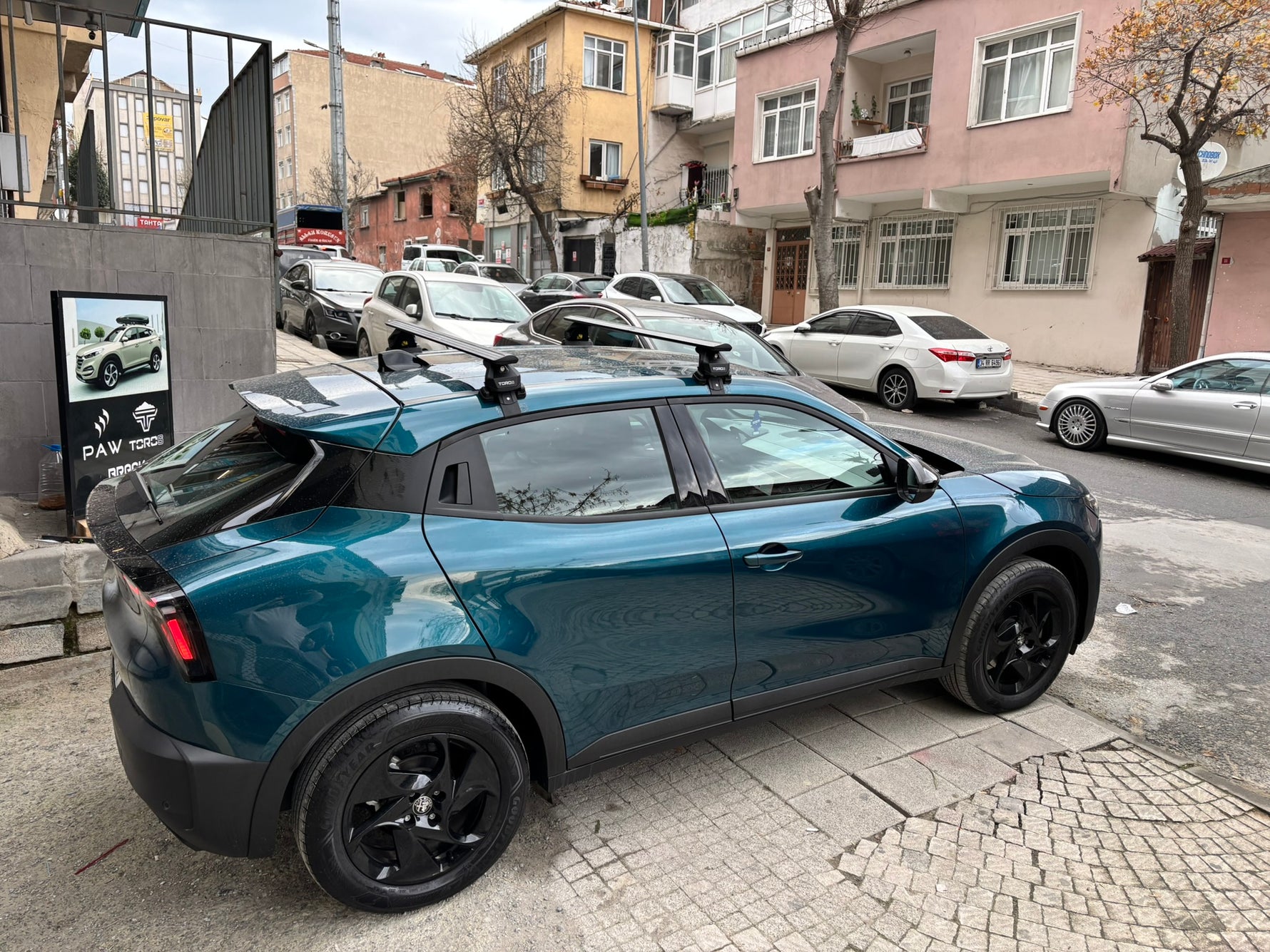 Alfa Romeo Junior Tavan Portbagaj Taşıyıcı Ara Atkısı Toros Pro 4 Gri