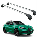 Alfa Romeo Stelvio 2017-2022 Portbagaj Taşıyıcı Ara Atkisi - Ara Çubuk Paw Pro 2 Gri