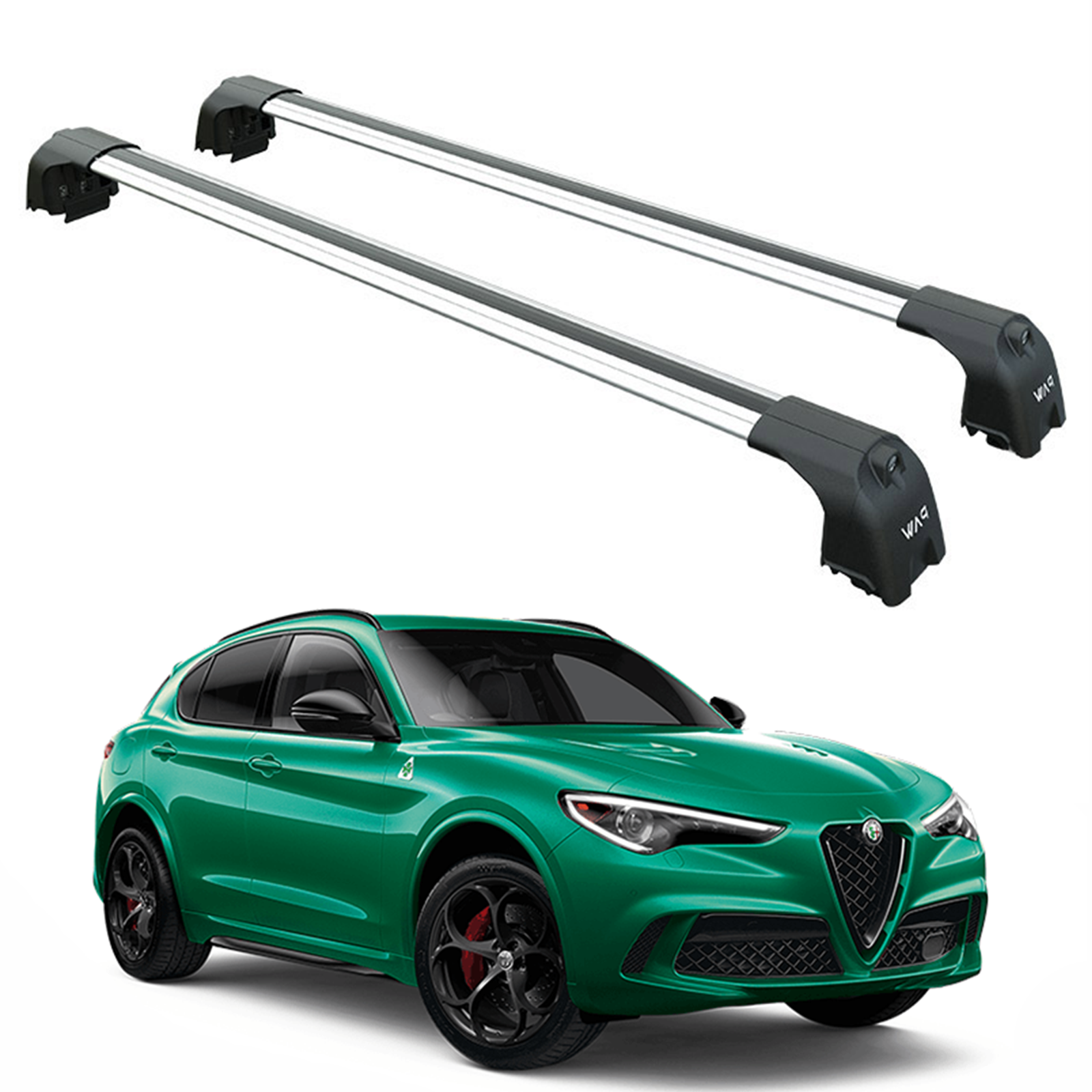 Alfa Romeo Stelvio 2017-2022 Portbagaj Taşıyıcı Ara Atkisi - Ara Çubuk Paw Pro 2 Gri