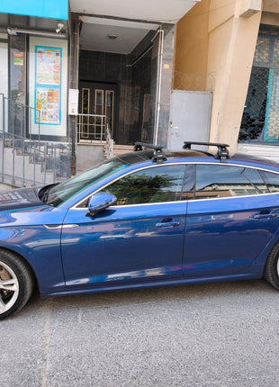 Audi A5 Sportback 2017-2024 Oluksuz Üst Tavan Portbagaj Taşıyıcı Ara Atkısı Toros Serisi Pro 4 Siyah