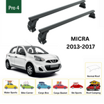 For Nissan Micra K13 2013-2017 Roof Rack Cross Bars Normal Roof Alu Silver