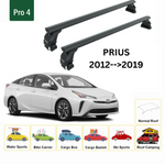 Toyota Prius 2012-2019 Oluksuz Üst Tavan Portbagaj Taşıyıcı Ara Atkısı Toros Serisi Pro 4 Siyah