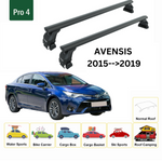 Toros Toyota Avensis (2015-2019) Oluksuz Tavan Ara Atkı Portbagaj Taşıyıcı Pro 4 Siyah