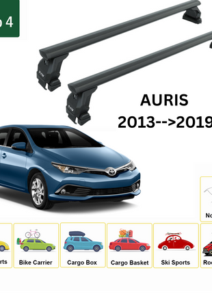 For Toyota Auris 2013-2019 Roof Rack Cross Bars Normal Roof Black