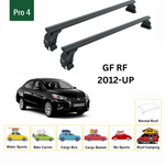 Mitsubishi Mirage G4 2012-2024 Oluksuz Üst Tavan Portbagaj Taşıyıcı Ara Atkısı Toros Serisi Pro 4 Siyah