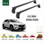 Mazda Cx 3 2016-2025 Oluksuz Üst Tavan Portbagaj Taşıyıcı Ara Atkısı Toros Serisi Pro 4 Siyah