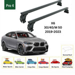 Bmw X6 G06 2019-2024 Oluksuz Üst Tavan Portbagaj Taşıyıcı Ara Atkısı Toros Serisi Pro 4 Siyah