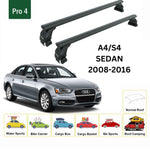 Audi A4/S4 2008-2016 Oluksuz Üst Tavan Portbagaj Taşıyıcı Ara Atkısı Toros Serisi Pro 4 Siyah