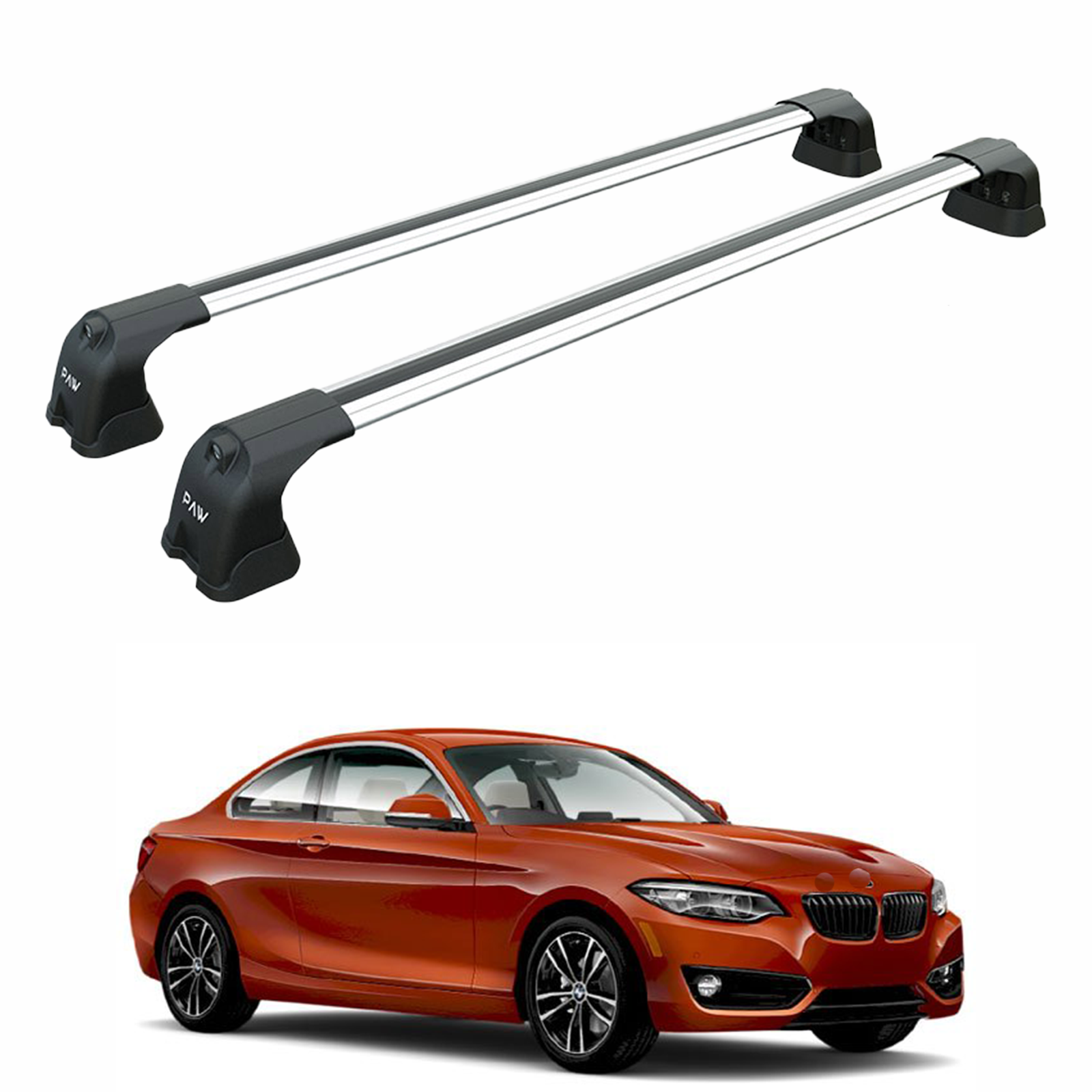 Bmw 2 Coupe F22 2013-2021 Portbagaj Taşıyıcı Ara Atkı Aparatı Paw Pro 3 Gri