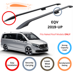 Mercedes Eqv 2019-Up Roof Side Rails Ultimate Style Alu Siyah
