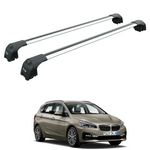For Bmw 2 Active Tourer F45 2014-2021 Roof Rack Cross Bars Flush Rail Silver