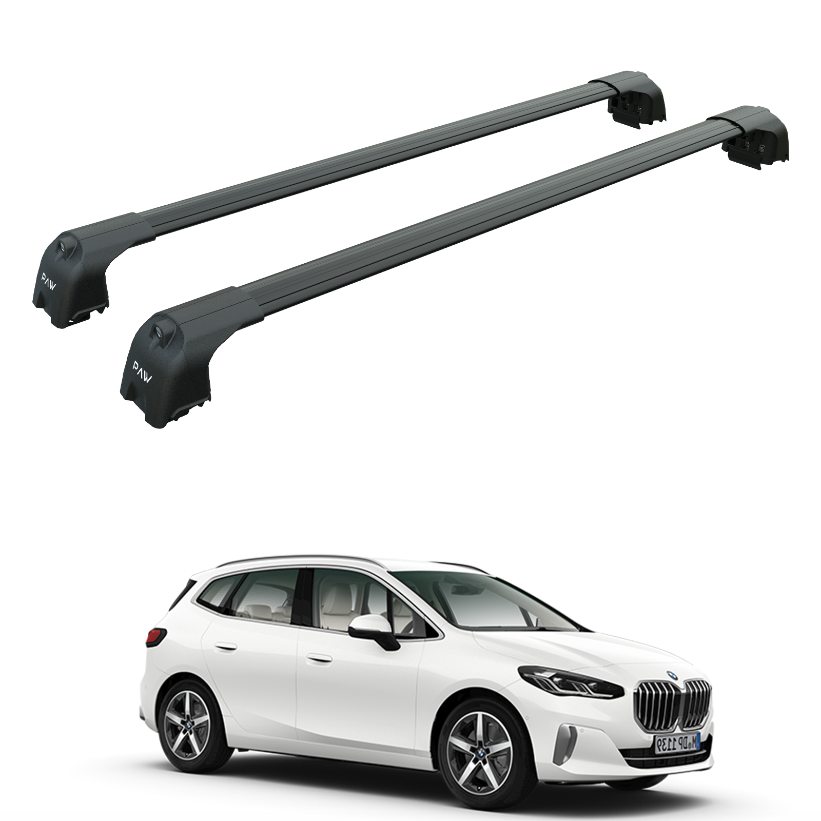 Bmw 2 Active Tourer F46 2022-2025 Portbagaj Taşıyıcı Ara Atkisi - Ara Çubuk Paw Pro 2 Siyah