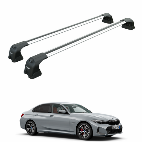Bmw 3 Sedan G20 2018-2025 Portbagaj Taşıyıcı Ara Atkı Aparatı Paw Pro 3 Gri