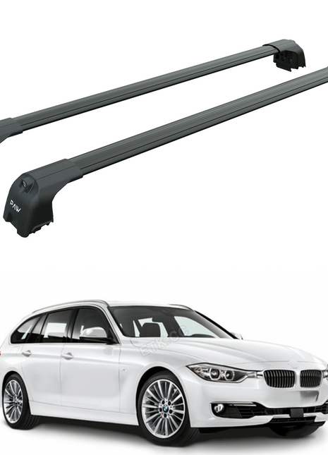 Bmw 3 Touring F31 2012-2019 Portbagaj Taşıyıcı Ara Atkisi - Ara Çubuk Paw Pro 2 Siyah