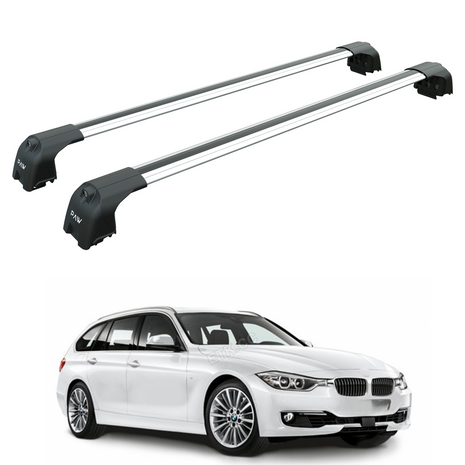 Bmw 3 Touring F31 2012-2019 Portbagaj Taşıyıcı Ara Atkisi - Ara Çubuk Paw Pro 2 Gri