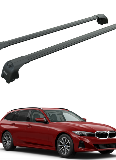 Bmw 3 Touring G21 2022-2025 Portbagaj Taşıyıcı Ara Atkisi - Ara Çubuk Paw Pro 2 Siyah